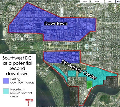 map of SW DC