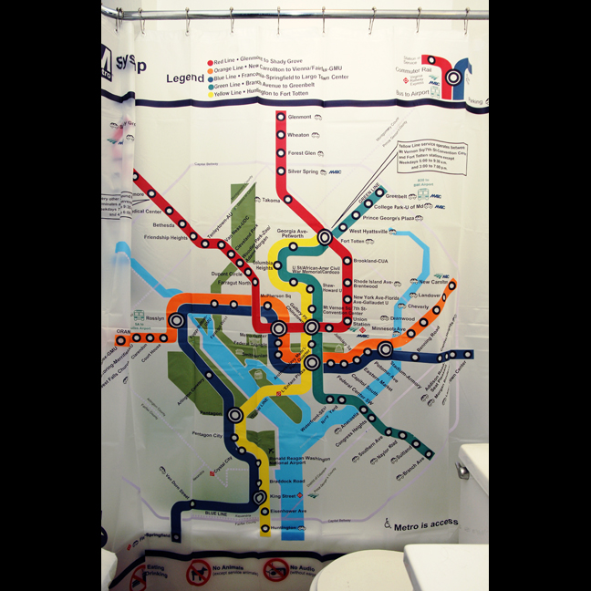 map of dc metro. this stylish Metrorail map